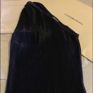 Emporio Armani one shoulder top. One Size.